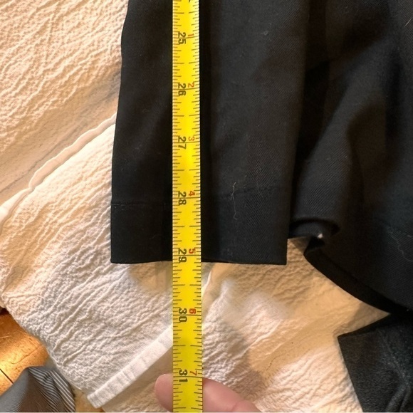 Divided black wide leg dress/work pants with pleats. Size 6. - Picture 9 of 10